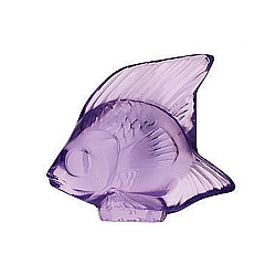 Lalique   Animals   Aquatic Animals - Lalique Fish Light Purple