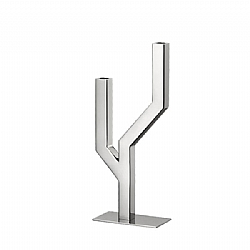 Christofle   Home Decor   candle holders - Christofle Arborescence 2 Light Candelabra Stainless Steel