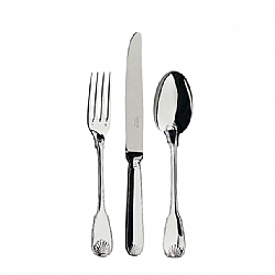 TableTop   Flatware - Ercuis Sterling Coquille 5 Piece Place Setting