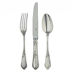 TableTop   Flatware - Ercuis Sterling Rocaille 5 Piece Place Setting