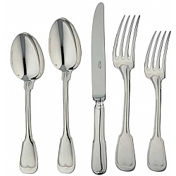 TableTop   Flatware - Ercuis Sterling Noailles 5 Piece Place Setting