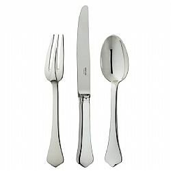 TableTop   Flatware - Ercuis Silver Plated Brantome 5 Piece Place Setting