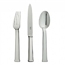 Ercuis   Tabletop   Flatware - Ercuis Silver Plated Sequoia Five Piece Place Setting