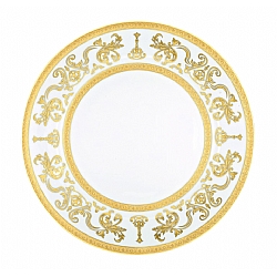 Haviland   TableTop   Dinnerware - Haviland Couronne Imperiale Gold White Large Dinner Plate