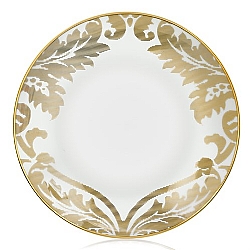 Haviland   TableTop   Dinnerware - Haviland Damasse Ritz Paris Gold Dinner Plate