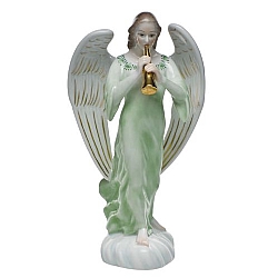 Herend   Home Decor   Figurines - Herend Angel With Horn Multicolor