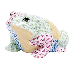 Herend   Animals   Frog - Herend Frog Multicolor