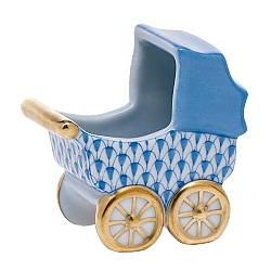 Herend   Home Decor   Accessories - Herend Baby Carriage Blue