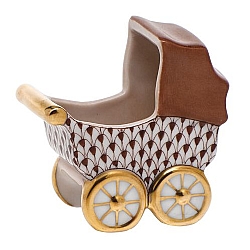Herend   Home Decor   Accessories - Herend Baby Carriage Chocolate