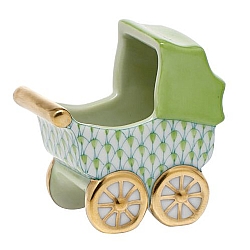 Herend   Home Decor   Accessories - Herend Baby Carriage Key lime