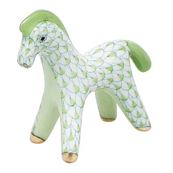 Herend   Animals   Horse - Herend Horsey Key lime