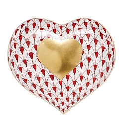 Herend   Home Decor   Heart - Herend Heart Of Gold Rust