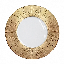 Haviland   Tabletop   Dinnerware - Haviland Infini Pestige Gold Dinner Plate