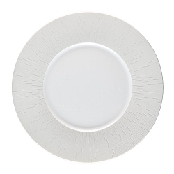 Haviland   Tabletop   Dinnerware - Haviland Infini Light Grey Dinner Plate