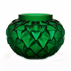 Lalique   Home Decor   Vases - Lalique Languedoc Grand Vase Green