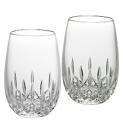 Waterford   Dining   Barware - Waterford Lismore Nouveau Stemless White Wine Glass, Pair