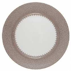 Mottahedeh   Tabletop   Dinnerware - Mottahedeh Brown Lace Charger