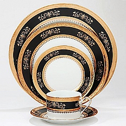 Philippe Deshoulieres   Tabletop   Dinnerware - Philippe Deshoulieres Orsay Black  5-Piece Place Setting