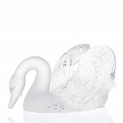 Lalique   Animals   Aquatic Animals - Lalique Swan Head Down Aquatic Animal