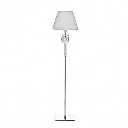 Baccarat   Lighting   Lamps - Baccarat Torch Lamp Reading With White Shade 57