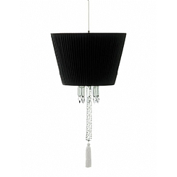 Baccarat   Lighting   Chandeliers - Baccarat Torch Ceiling Units With Black Shade