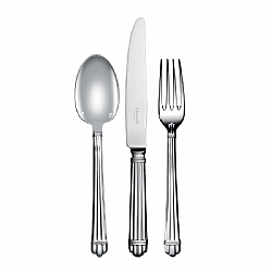 TableTop   Flatware - Christofle Silverplated Aria 5 piece place setting