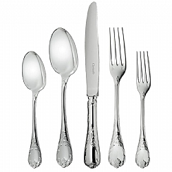 TableTop   Flatware - Christofle Silverplated Marly 5 piece place setting