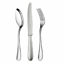 TableTop   Flatware - Christofle Stainless Perles 2, 5pc Place Setting