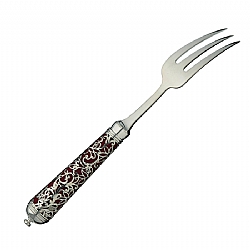 Ercuis   Tabletop   Flatware - Ercuis  L'insolent Sterling Silver Red Dinner Fork