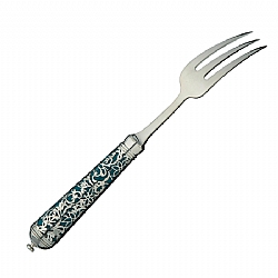 Ercuis   Tabletop   Flatware - Ercuis L'insolent Sterling Silver Blue Dinner Fork
