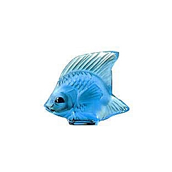 Lalique   Animals   Aquatic Animals - Lalique Fish Light Turquoise