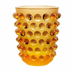Lalique   Home Decor   Vases - Lalique Mossi Amber Vase