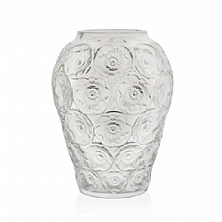 Lalique   Home Decor   Vases - Lalique Anemones Vase Clear