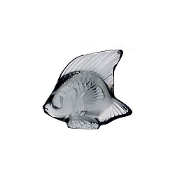 Lalique   Animals   Aquatic Animals - Lalique Fish Grey Crystal