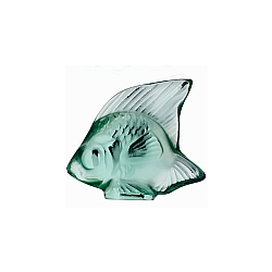 Lalique   Animals   Aquatic Animals - Lalique Fish Mint Green Crystal