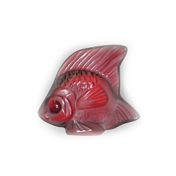 Lalique   Animals   Aquatic Animals - Lalique Fish Golden Red