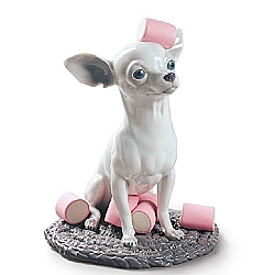 Lladro   Animals   Dogs - Lladro Chihuahua With Marshmallows