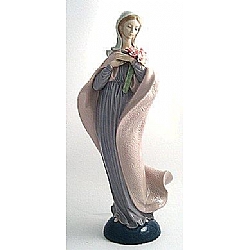 Lladro   Home Decor   Figurines - Lladro Our Lady with Flowers 5171