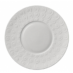 JL Coquet   Tabletop   Dinnerware - JL Coquet Spiral White 5pc Place Setting