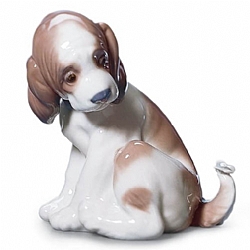 Lladro   Animals   Dogs - Lladro Gentle Surprise 6210