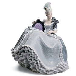 Lladro   Home Decor   Figurines - Lladro Rococo Lady at the Ball 8423