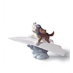 Lladro   Animals   Dogs - Lladro Let's Fly Away 6665