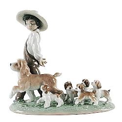 Lladro   Animals   Dogs - Lladro My Little Explorers 6828