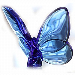Baccarat   Animals   Butterflies - Baccarat Butterflies Lucky Blue 2 1/2
