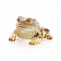 Lalique   Animals   Aquatic Animals - Lalique Gregoire Toad Gold Lustre