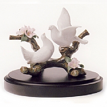 Lladro   Home Decor   Figurines - Lladro Doves on a Cherry Tree 8422