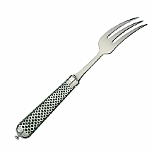 TableTop   Flatware - Ercuis Calypso Sterling Silver Green Dinner Fork