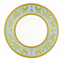 Haviland   Tabletop   Dinnerware - Haviland Couronne Imperiale Gold Blue Large Dinner Plate