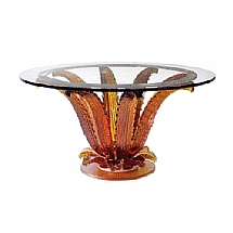 Lalique   Home Decor   Tables - Lalique Cactus Table Amber