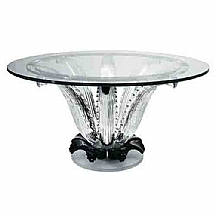 Lalique   Home Decor   Tables - Lalique Cactus Table Clear and Black Table
